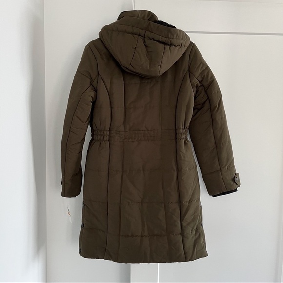 Lucky Brand Green Quilted Hooded Parka Coat NWT - Picture 9 of 11